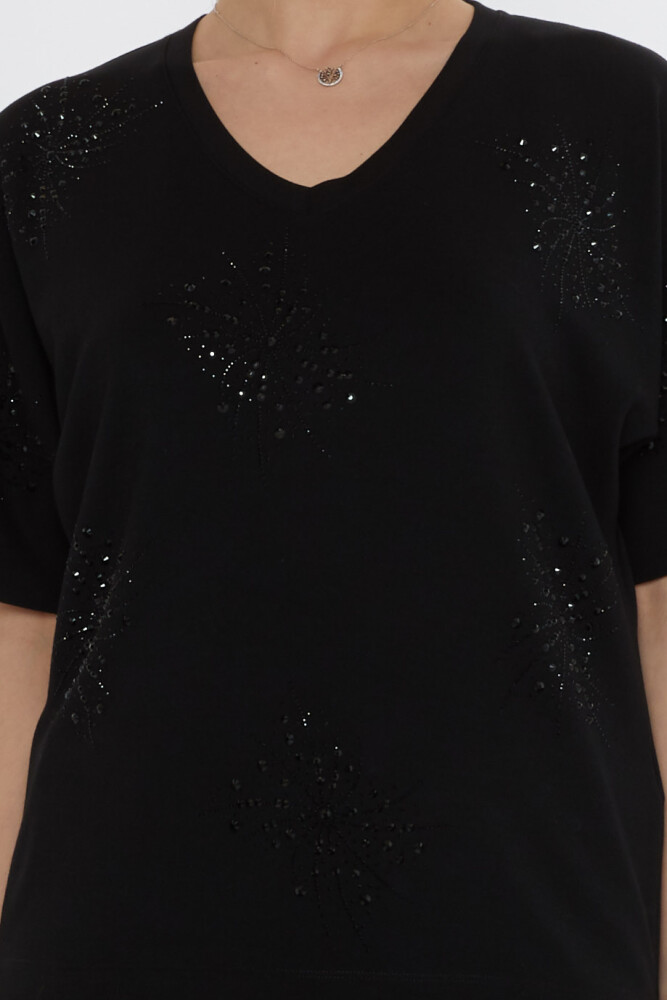 طقم رياضي - بأكمام قصيرة - أسود - 17893 | كازي (طقم من 3 قطع بمقاسات M-L-XL) - 6