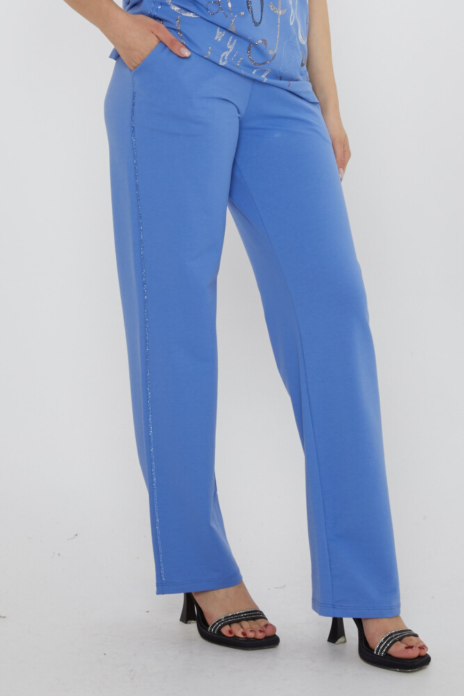 طقم رياضي مزين بحروف، لون نعناعي - 17906 | كازي (طقم من 3 قطع، مقاسات M-L-XL) - 4