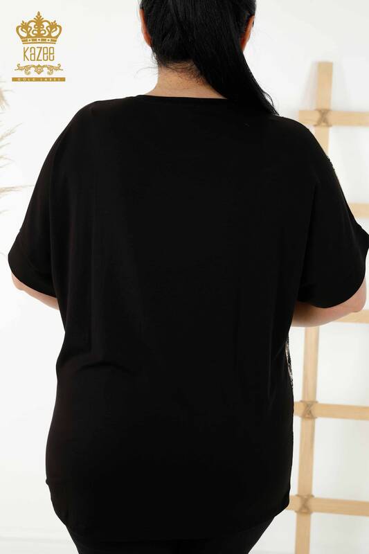 Toptan Kadın Bluz Dijital Baskı - 12078 | KAZEE