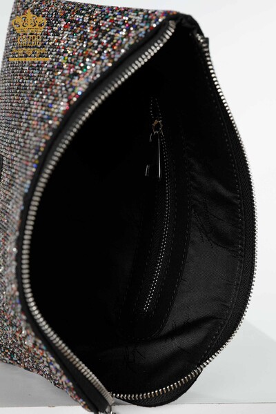 Toptan Kadın Çanta Renkli Taş İşlemeli Karma - 532 | KAZEE - Thumbnail