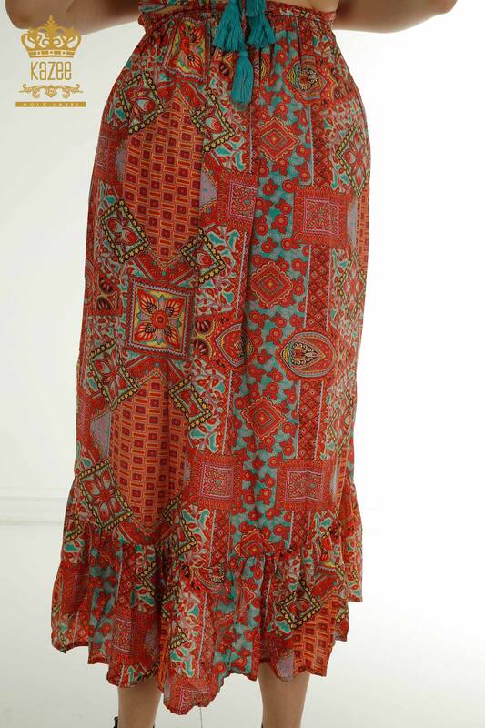 Toptan Kadın Elbise Dekolteli Kırmızı - 2404-Style YY-20 | D