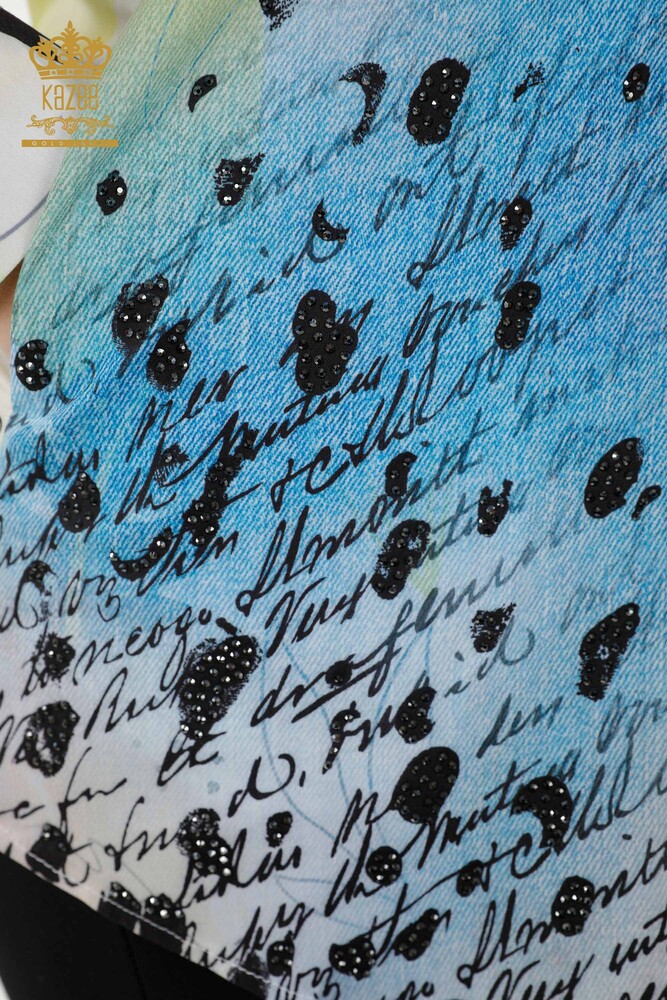 Toptan Kadın Gömlek Dijital Baskılı - 20361 | KAZEE - 5