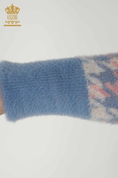 Toptan Kadın Hırka Angora Mavi - 30128 | KAZEE - 4
