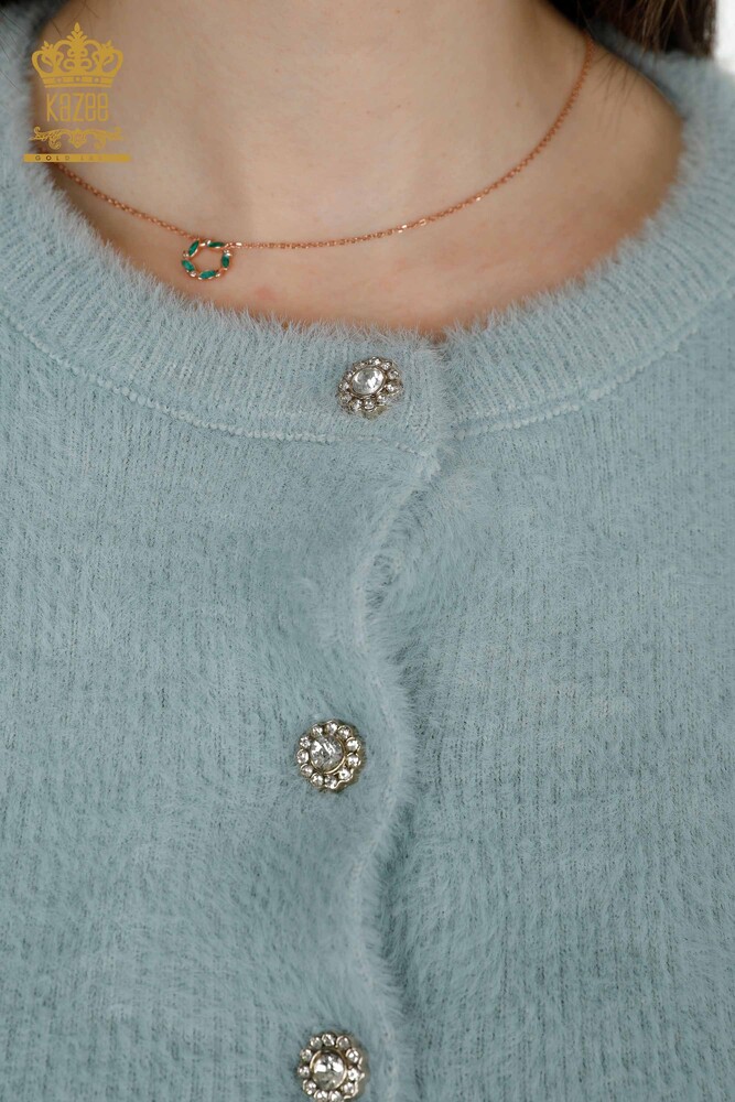 Toptan Kadın Hırka Angora Mint - 19099 | KAZEE - 3