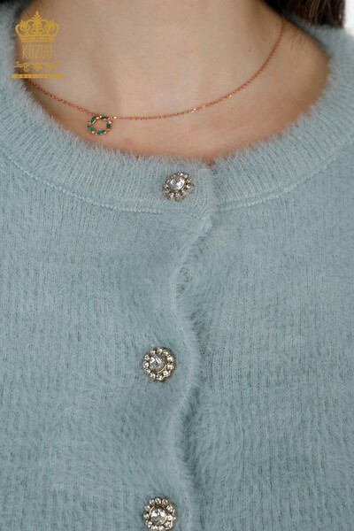 Toptan Kadın Hırka Angora Mint - 19099 | KAZEE - 3