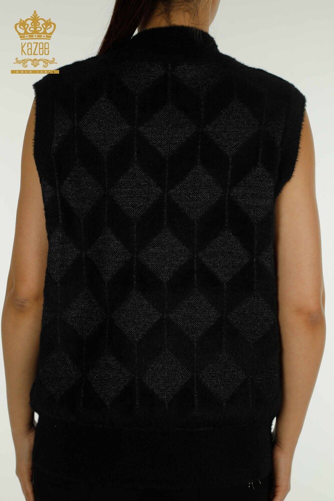 Toptan Kadın Hırka Fermuarlı Siyah - 30211 | KAZEE - 6