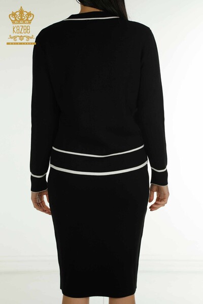 Toptan Kadın İkili Takım Uzun Kollu Siyah - 30867 | KAZEE - 10