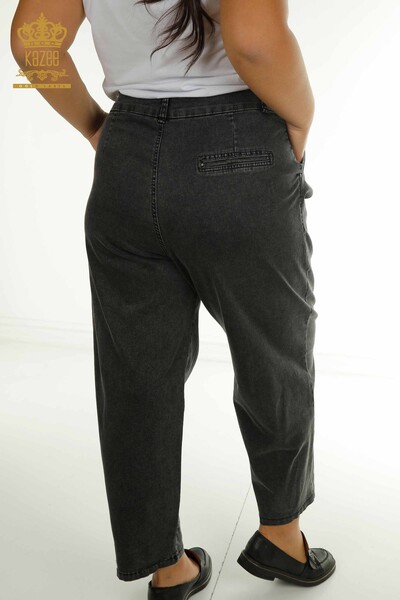 Toptan Kadın Pantolon Cep Detaylı Antrasit - 2411-3093 | O - Thumbnail