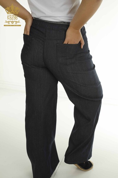 Toptan Kadın Pantolon Cepli Antrasit - 2406-4543 | M - Thumbnail