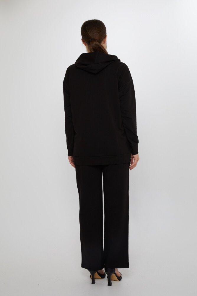 Tracksuit Set Leopard Stone Embroidered Black - 17901 | KAZEE (Set of 3 M-L-XL) - 8