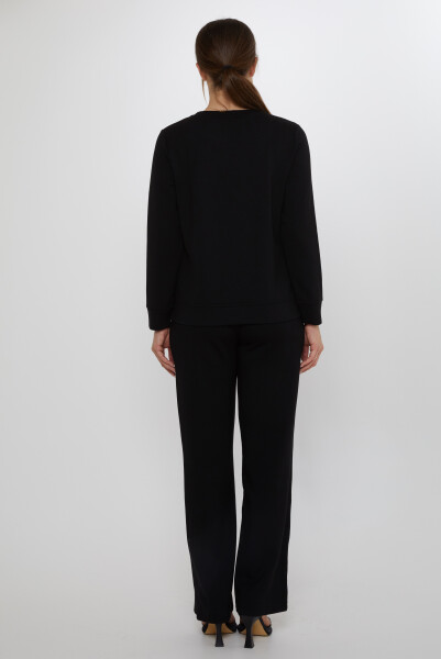 Tracksuit Set Pocket Detail Black - 17886 | KAZEE (Set of 3 M-L-XL) - 7