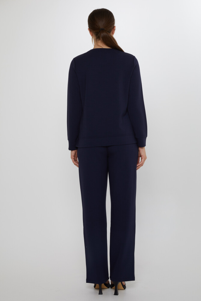 Tracksuit Set Pocket Detail Navy Blue - 17886 | KAZEE (Set of 3 M-L-XL) - 7