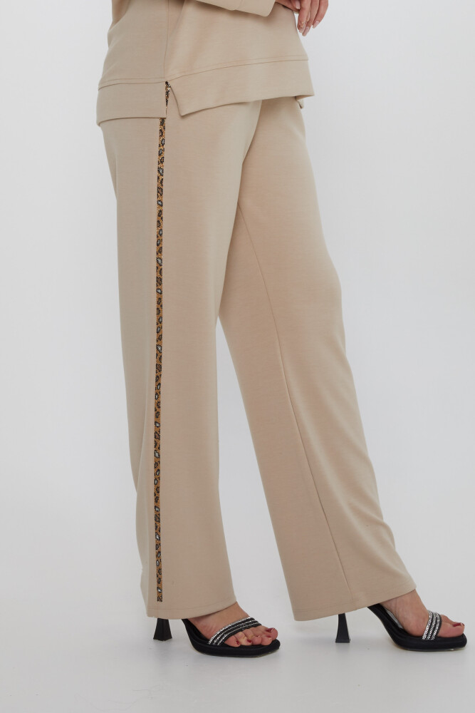 Tracksuit Strip Stone Embroidered Beige - 17902 | KAZEE (Set of 3 L-XL-2XL) - 7