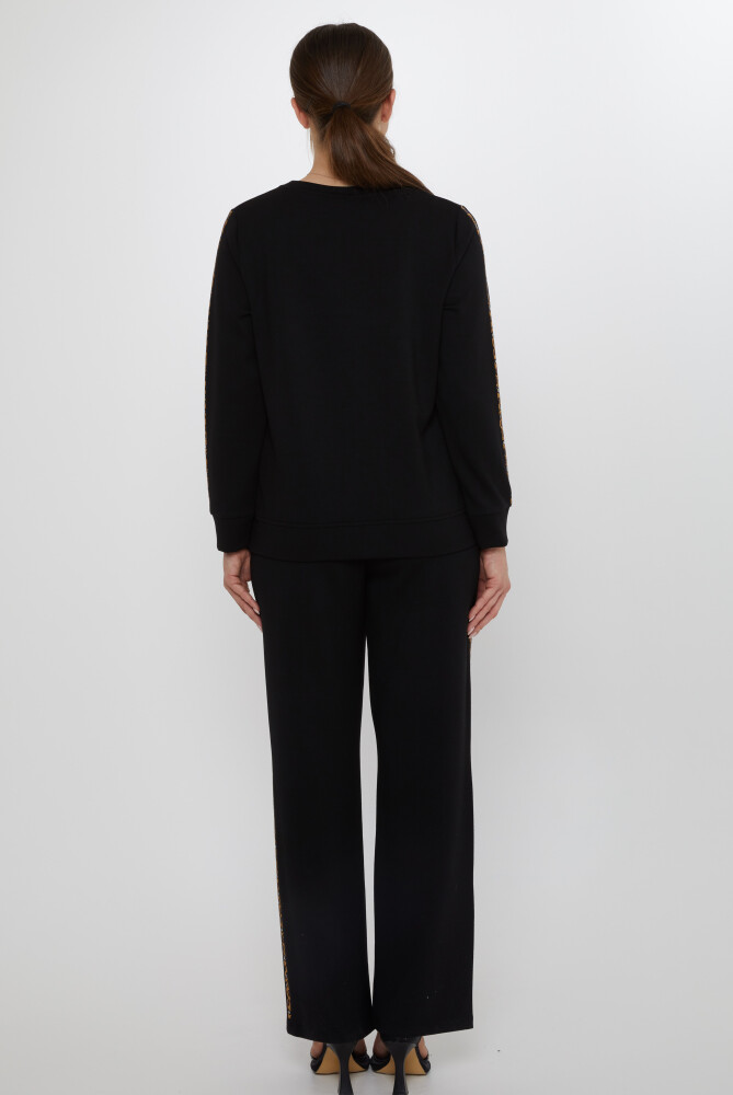 Tracksuit Strip Stone Embroidered Black - 17902 | KAZEE (Set of 3 L-XL-2XL) - 8