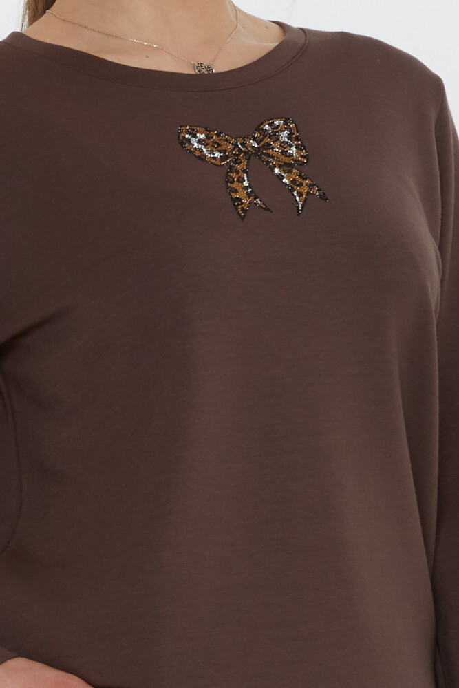 Tracksuit Strip Stone Embroidered Brown - 17902 | KAZEE (Set of 3 L-XL-2XL) - 4
