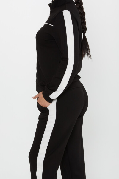 Trainingsanzug-Set mit Bindedetail und Taschen Schwarz – 17556 | KAZEE (4er-Set M-L-XL-2XL) - 5