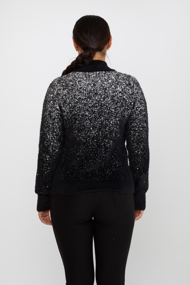 Col montant transitionnel en tricot angora noir - 31180 | KAZEE (Lot de 4 M-L-XL-2XL) - 5