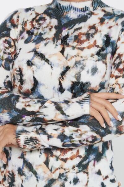 Tricot Angora Motif Numérique Brodé Pierre Numérique - 50025 | KAZEE (Lot de 2 S-M) - 3