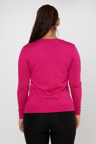 Tricoturi Pulover Basic Logo Fuchsia - 11071 | KAZEE (Set de 3 S-M-L) - 5