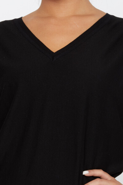 Tricotaj Pulover Brodat Piatra Model Negru - 30924 | KAZEE (Set de 4 M-L-XL-2XL) - 3