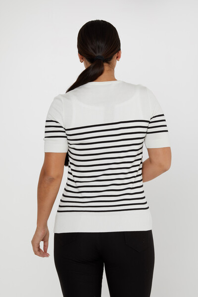 Tricoturi Pulover Dungi Maneca Scurta Ecru - 30396 | KAZEE (Set de 4 M-L-XL-2XL) - 5