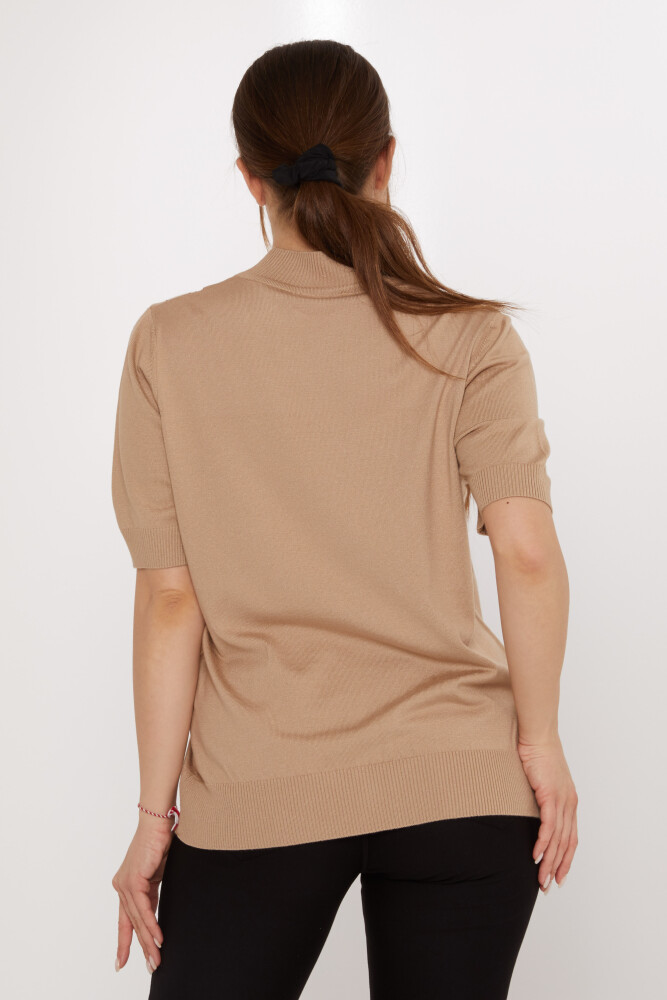 Tricotaj Pulover Cu Motive Bej - 30663 | KAZEE (Set de 3 XL-2XL-3XL) - 5