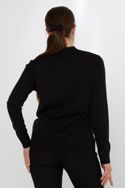 Tricotaj Pulover Stone Brodat Negru - 31513 | KAZEE (Set de 3 L-XL-2XL) - 5