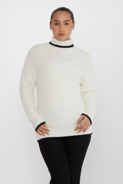 Tricoturi Angora Pulover Turtleneck Maneca lunga Ecru - 30646 | KAZEE (Set de 3 M-L-XL) - KAZEE (1)