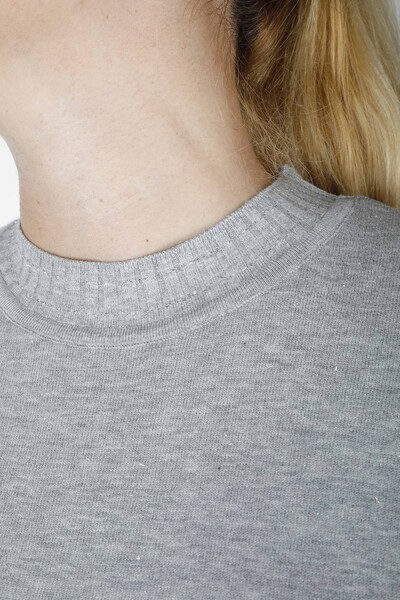 Tricoturi Pulover Sclipici Maneca scurta Gri - 31028 | KAZEE (Set de 4 M-L-XL-2XL) - 2
