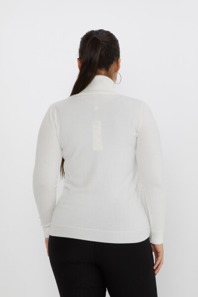 Tricoturi Pulover Stone Brodat Gât Ecru - 31151 | KAZEE (Set de 3 M-L-XL) - 3