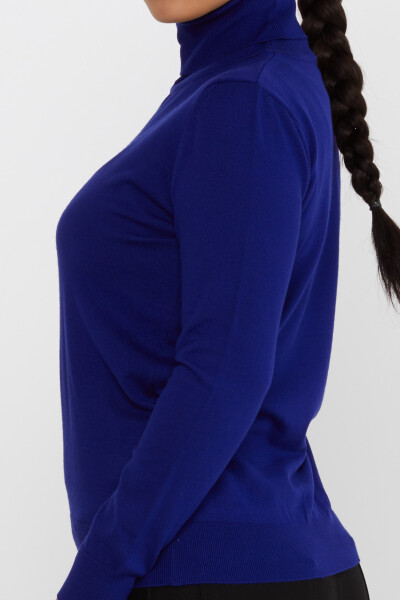 Tricoturi Pulover Mânecă Lungă Turtleneck Saxe - 11122 | KAZEE (Set de 3 S-M-L) - 4