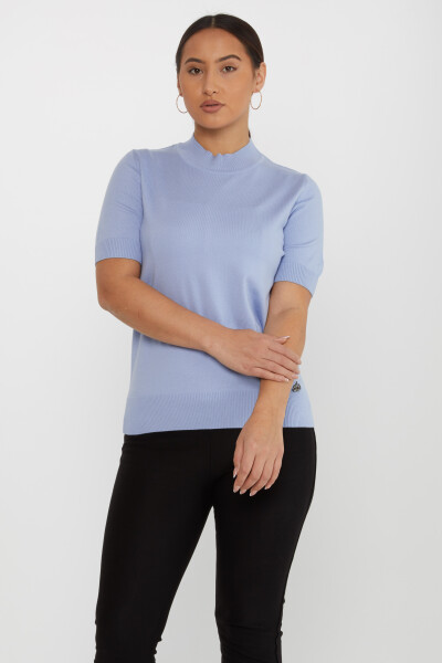 Tricoturi Pulover American Model Logo Albastru deschis - 16168 | KAZEE (Set de 4 L-XL-2XL-3XL) - 2