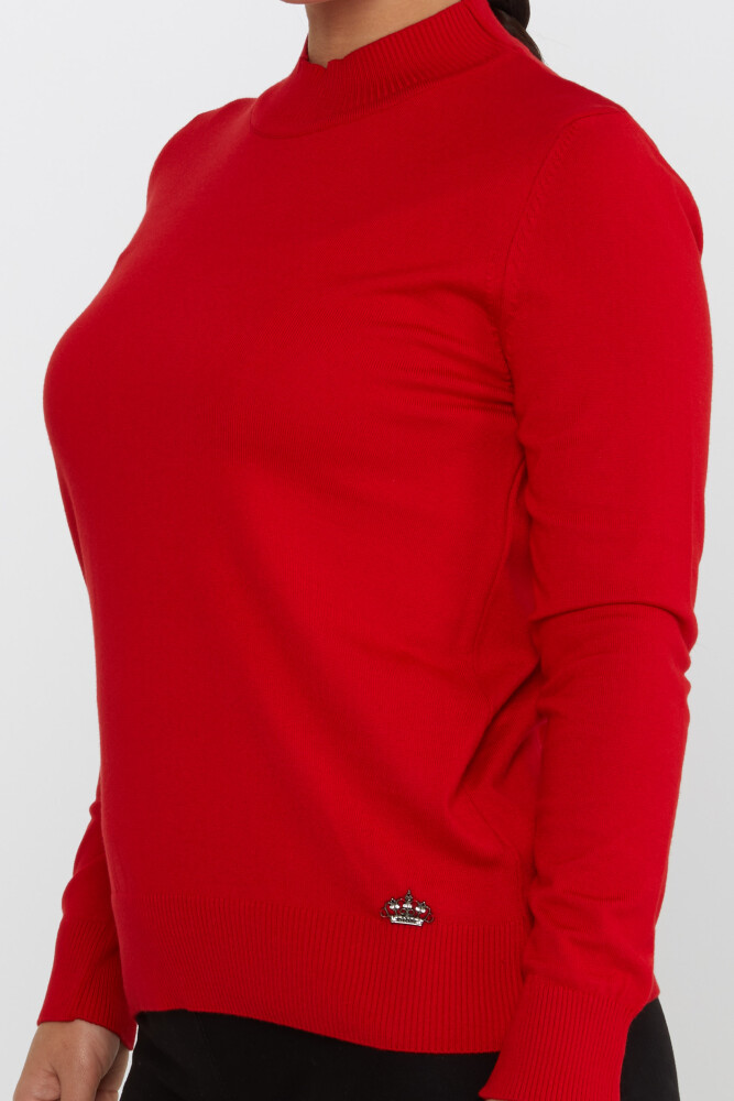 Tricoturi Pulover Logo Detaliat Maneca lunga Rosie - 30613 | KAZEE (Set de 3 S-M-L) - 4