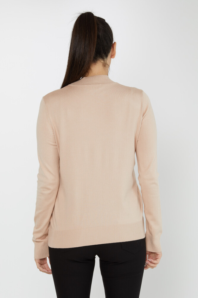 Tricoturi Pulover Logo Detaliat Mânecă Lungă Stone - 30613 | KAZEE (Set de 3 S-M-L) - 3