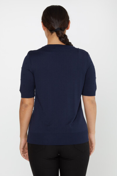 Tricotaj Pulover Maneca scurta Auto-model Bleumarin - 30131 | KAZEE (Set de 4 M-L-XL-2XL) - 5