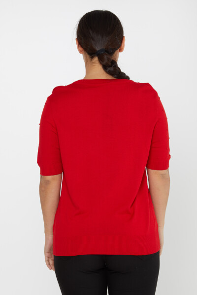 Tricoturi Pulover Maneca Scurta Auto Model Rosu - 30131 | KAZEE (Set de 4 M-L-XL-2XL) - 5