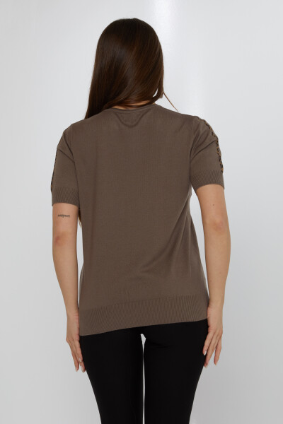 Tricoturi Pulover Tiger Stone Brodat American Model Mink - 31825 | KAZEE (Set de 3 L-XL-2XL) - 5