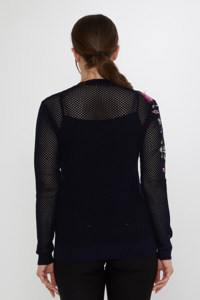 Triko Kazak Ajurlu Lacivert - 31163 | KAZEE (3'lü Set S-M-L) - 4