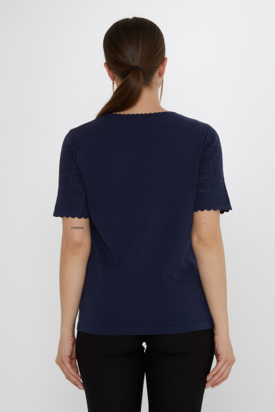 Triko Kazak Ajurlu Lacivert - 31822 | KAZEE (3'lü Set L-XL-2XL) - 5