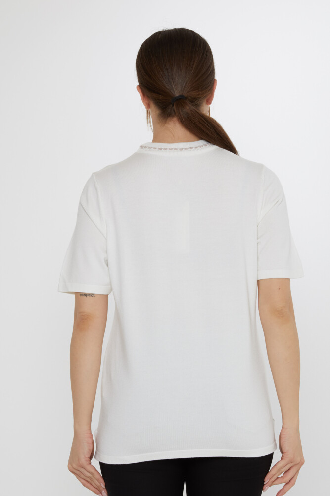 Triko Kazak Amerikan Model Ekru - 30352 | KAZEE (4'lü Set L-XL-2XL-3XL) - 6