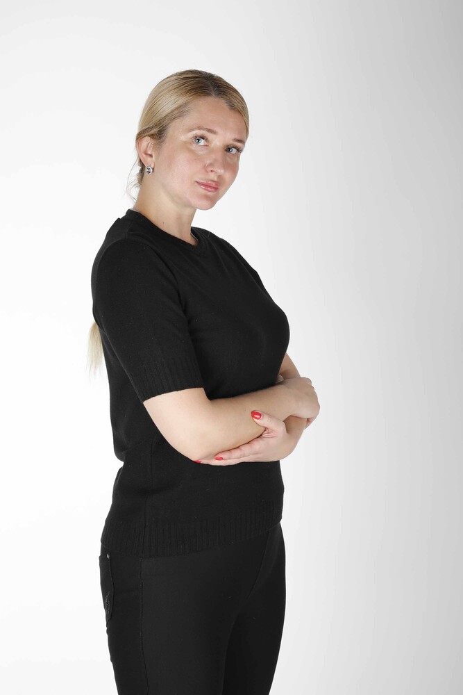 Triko Kazak Amerikan Model Siyah - 31053 | KAZEE (4'lü Set L-XL-2XL-3XL) - 1