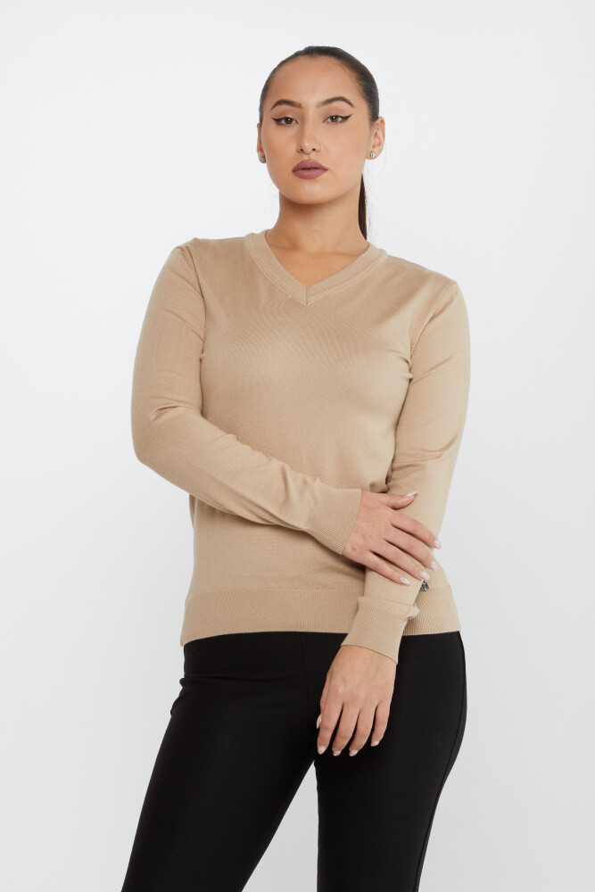 Triko Kazak Basic Bej - 30256 | KAZEE (4'lü Set M-L-XL-2XL) - 1