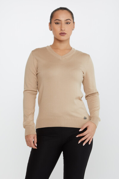 Triko Kazak Basic Bej - 30256 | KAZEE (4'lü Set M-L-XL-2XL) - 2