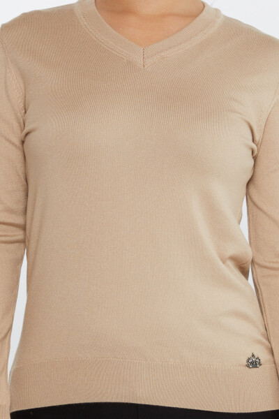 Triko Kazak Basic Bej - 30256 | KAZEE (4'lü Set M-L-XL-2XL) - 3