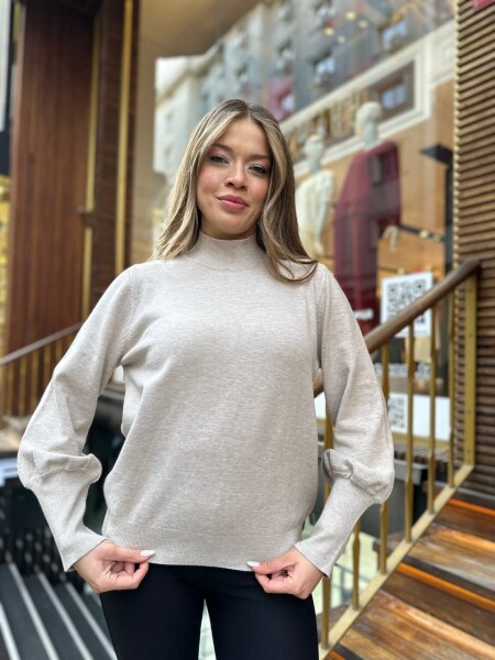 Triko Kazak Basic Bej - 32132 | KAZEE (3'lü Set S-M-L) - KAZEE