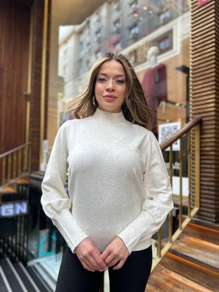 Triko Kazak Basic Ekru - 32132 | KAZEE (3'lü Set S-M-L) - 3