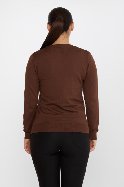 Triko Kazak Basic Kahve - 30256 | KAZEE (4'lü Set M-L-XL-2XL) - 6