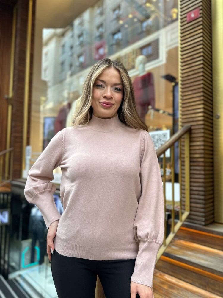 Triko Kazak Basic Pudra - 32132 | KAZEE (3'lü Set S-M-L) - 1