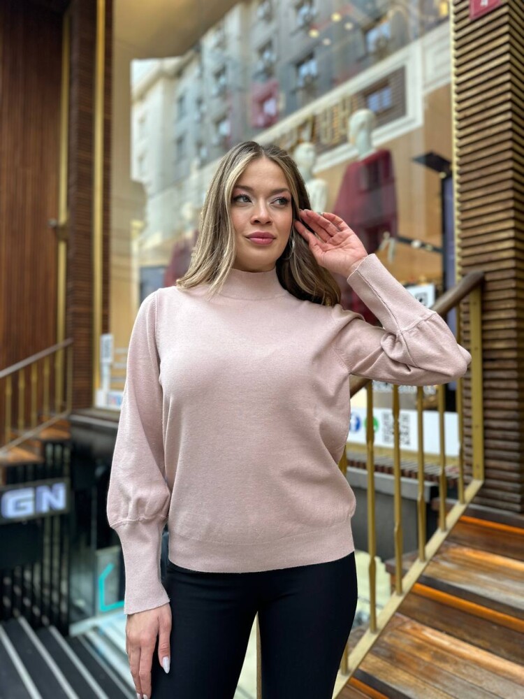 Triko Kazak Basic Pudra - 32132 | KAZEE (3'lü Set S-M-L) - 4