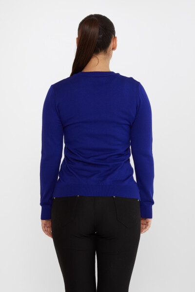 Triko Kazak Basic Saks - 30256 | KAZEE (4'lü Set M-L-XL-2XL) - 6